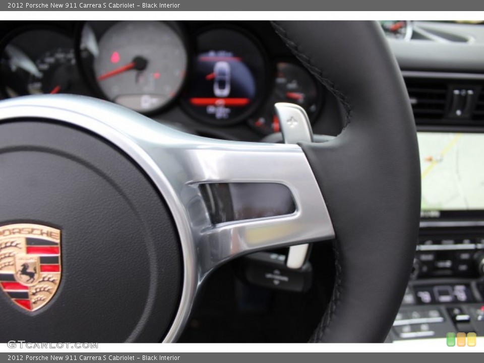 Black Interior Controls for the 2012 Porsche New 911 Carrera S Cabriolet #64815608