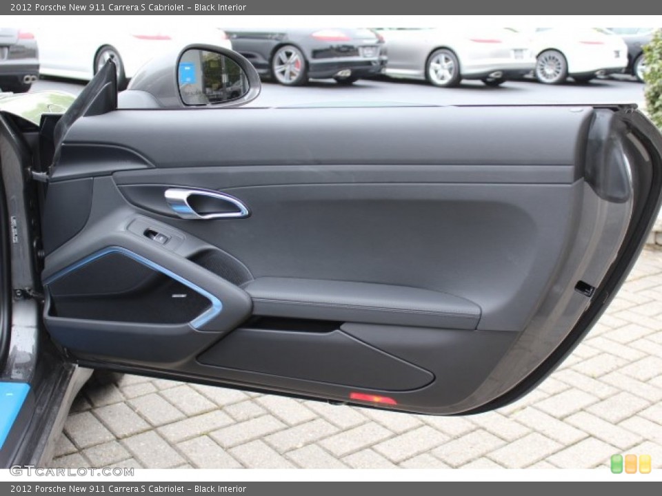 Black Interior Door Panel for the 2012 Porsche New 911 Carrera S Cabriolet #64815620