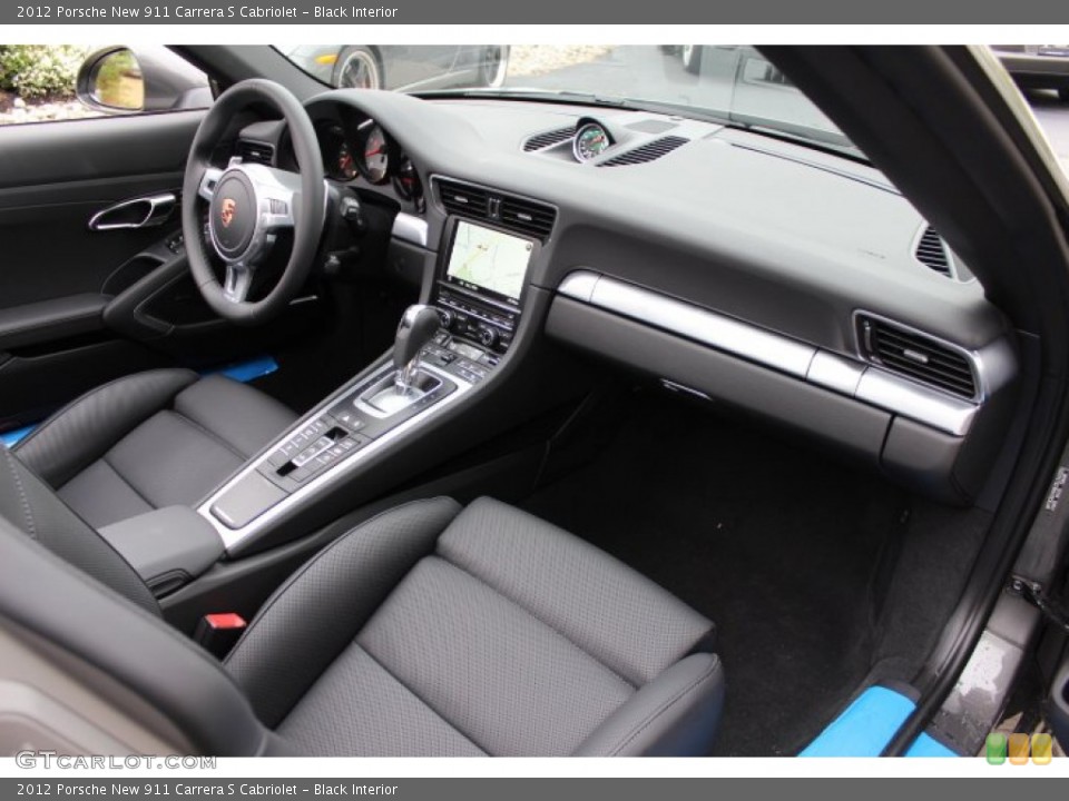 Black Interior Dashboard for the 2012 Porsche New 911 Carrera S Cabriolet #64815626