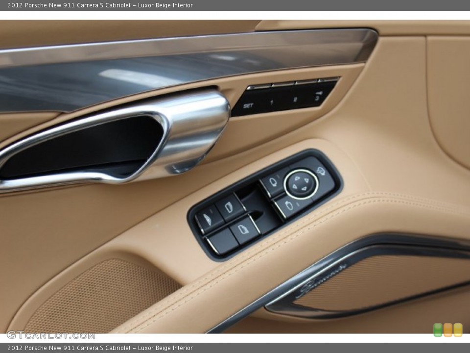 Luxor Beige Interior Controls for the 2012 Porsche New 911 Carrera S Cabriolet #64815677