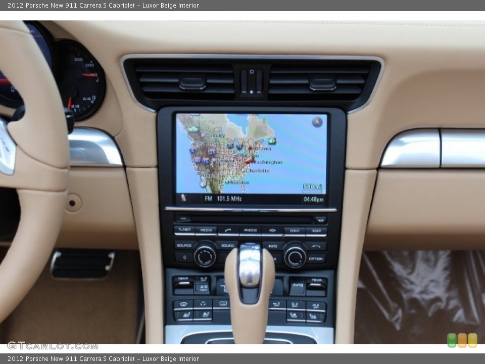 Luxor Beige Interior Navigation for the 2012 Porsche New 911 Carrera S Cabriolet #64815692
