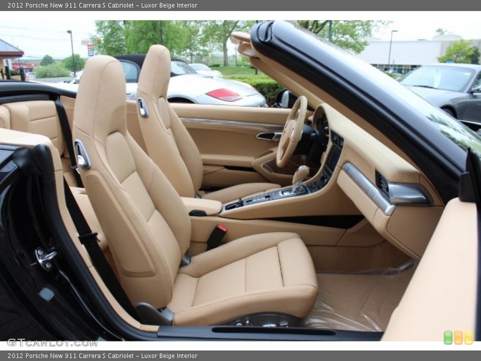 Luxor Beige Interior Front Seat for the 2012 Porsche New 911 Carrera S Cabriolet #64815725