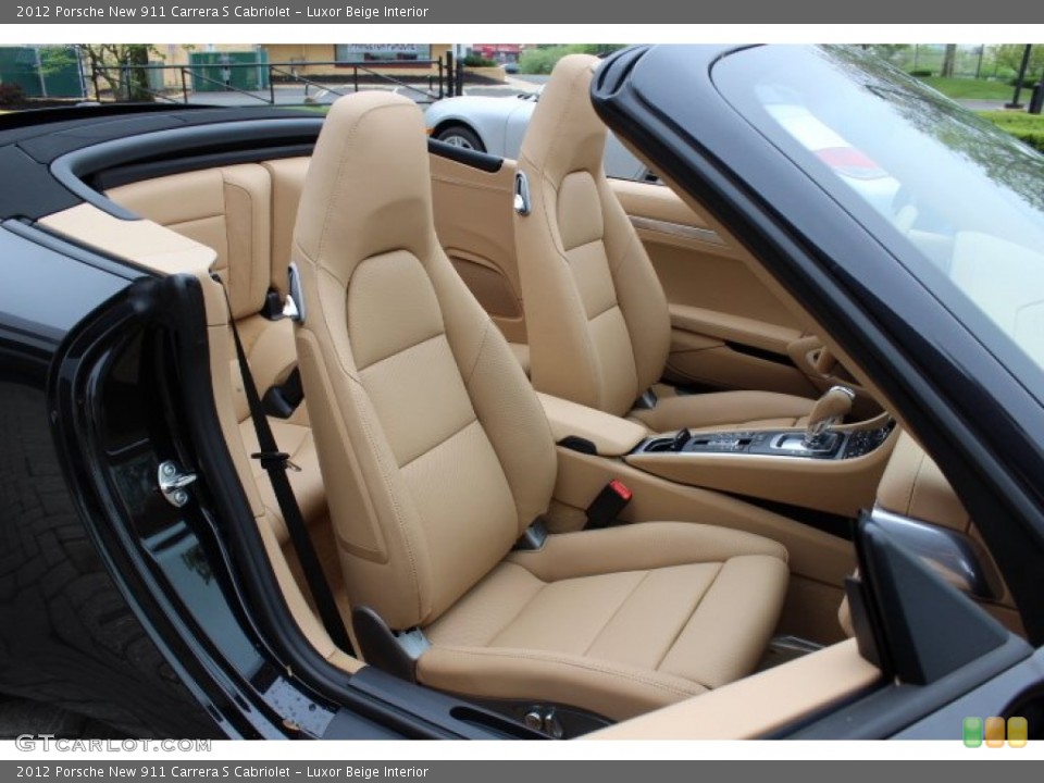 Luxor Beige Interior Front Seat for the 2012 Porsche New 911 Carrera S Cabriolet #64815728