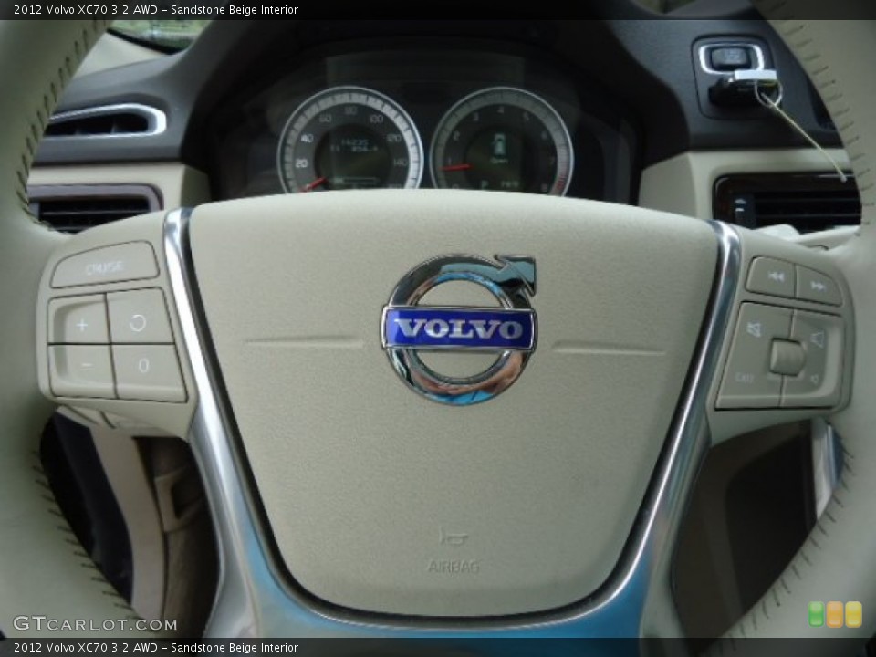 Sandstone Beige Interior Steering Wheel for the 2012 Volvo XC70 3.2 AWD #64816250