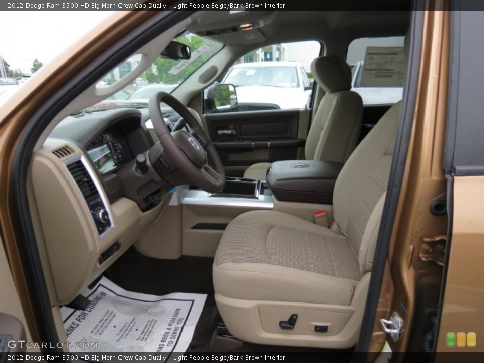 Light Pebble Beige/Bark Brown Interior Photo for the 2012 Dodge Ram 3500 HD Big Horn Crew Cab Dually #64822960