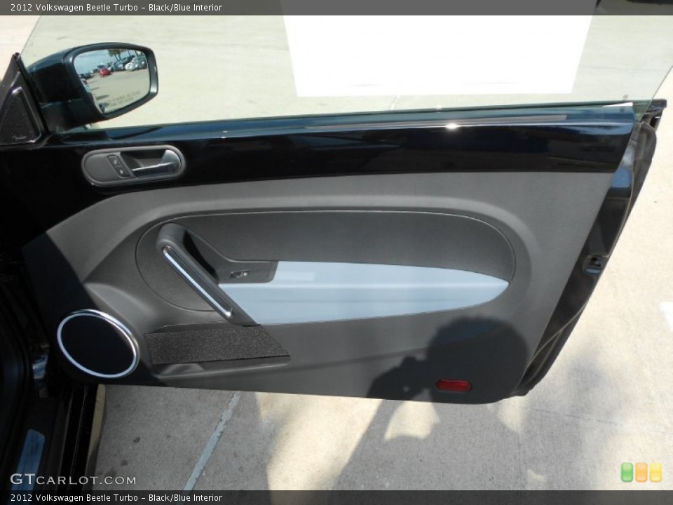 Black/Blue Interior Door Panel for the 2012 Volkswagen Beetle Turbo #64836070