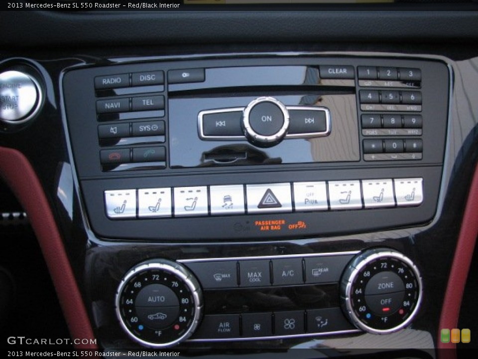 Red/Black Interior Controls for the 2013 Mercedes-Benz SL 550 Roadster #64842931