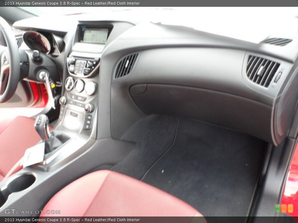 Red Leather/Red Cloth Interior Dashboard for the 2013 Hyundai Genesis Coupe 3.8 R-Spec #64853363