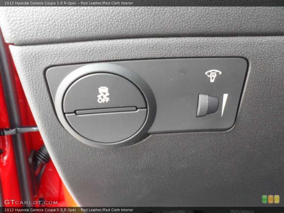 Red Leather/Red Cloth Interior Controls for the 2013 Hyundai Genesis Coupe 3.8 R-Spec #64853484