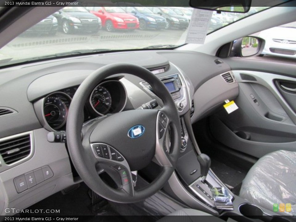 Gray Interior Dashboard for the 2013 Hyundai Elantra GLS #64854764