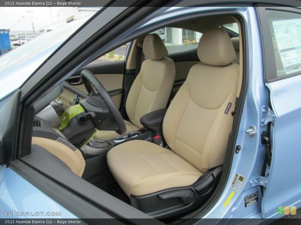 Beige Interior Front Seat for the 2013 Hyundai Elantra GLS #64854845
