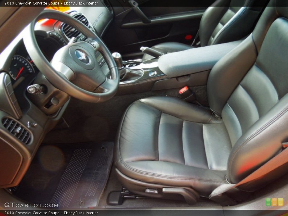 Ebony Black Interior Photo for the 2010 Chevrolet Corvette Coupe #64857602
