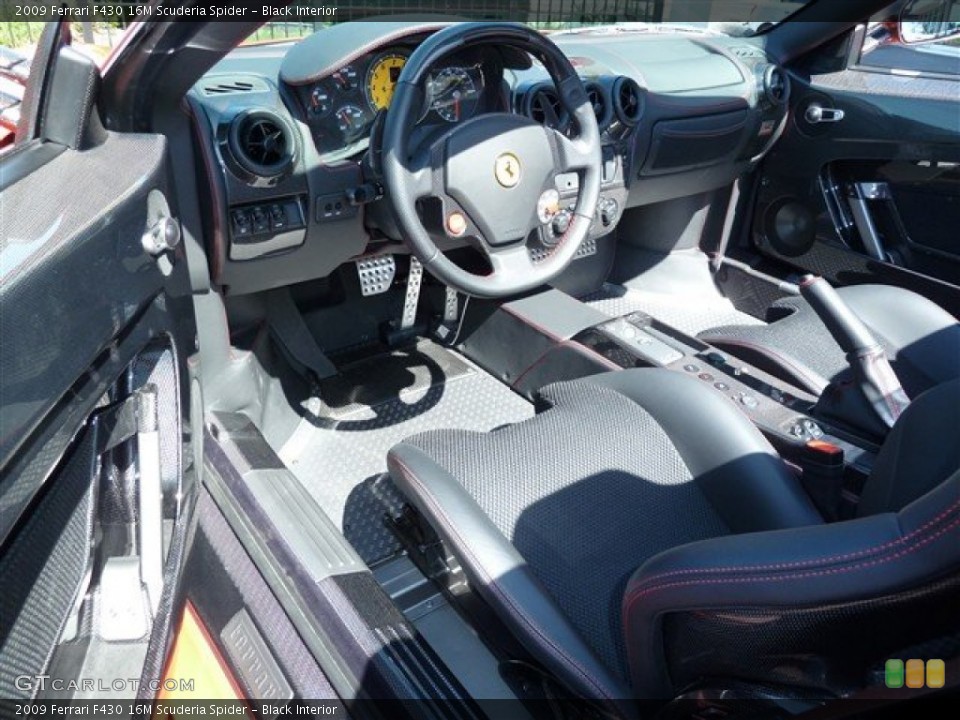 Black Interior Prime Interior for the 2009 Ferrari F430 16M Scuderia Spider #64858070
