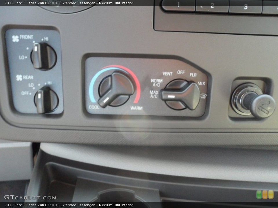 Medium Flint Interior Controls for the 2012 Ford E Series Van E350 XL Extended Passenger #64860341