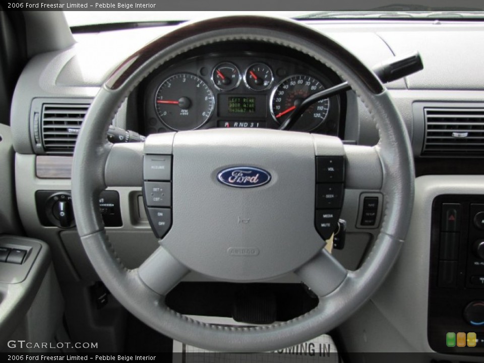 Pebble Beige Interior Steering Wheel for the 2006 Ford Freestar Limited #64866503