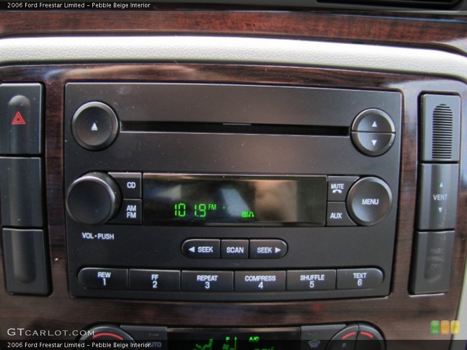 Pebble Beige Interior Audio System for the 2006 Ford Freestar Limited #64866548