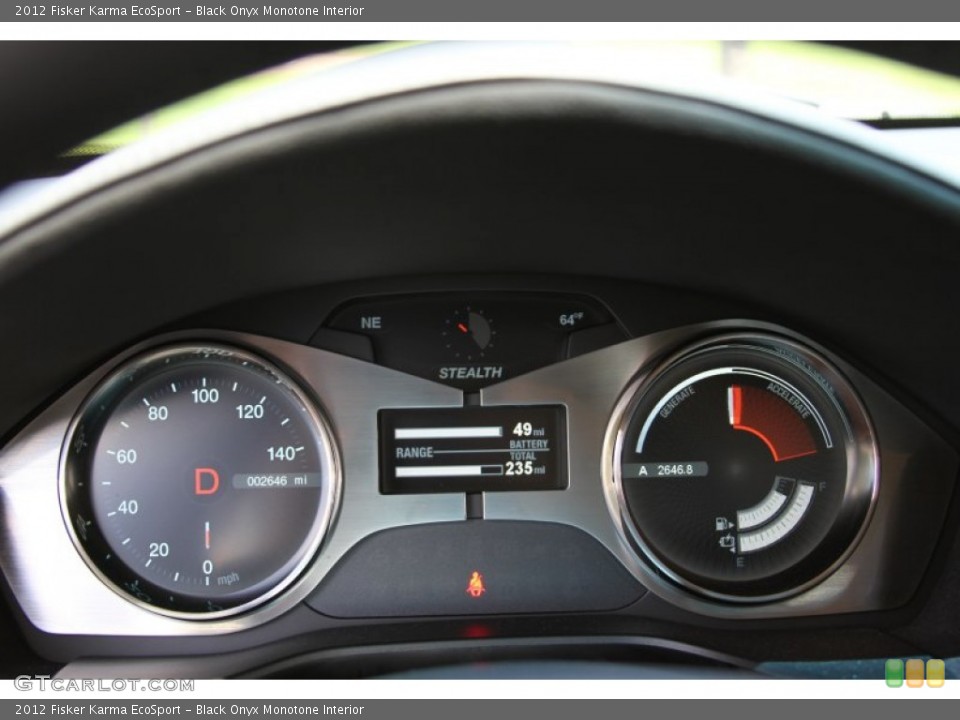 Black Onyx Monotone Interior Gauges for the 2012 Fisker Karma EcoSport #64870952