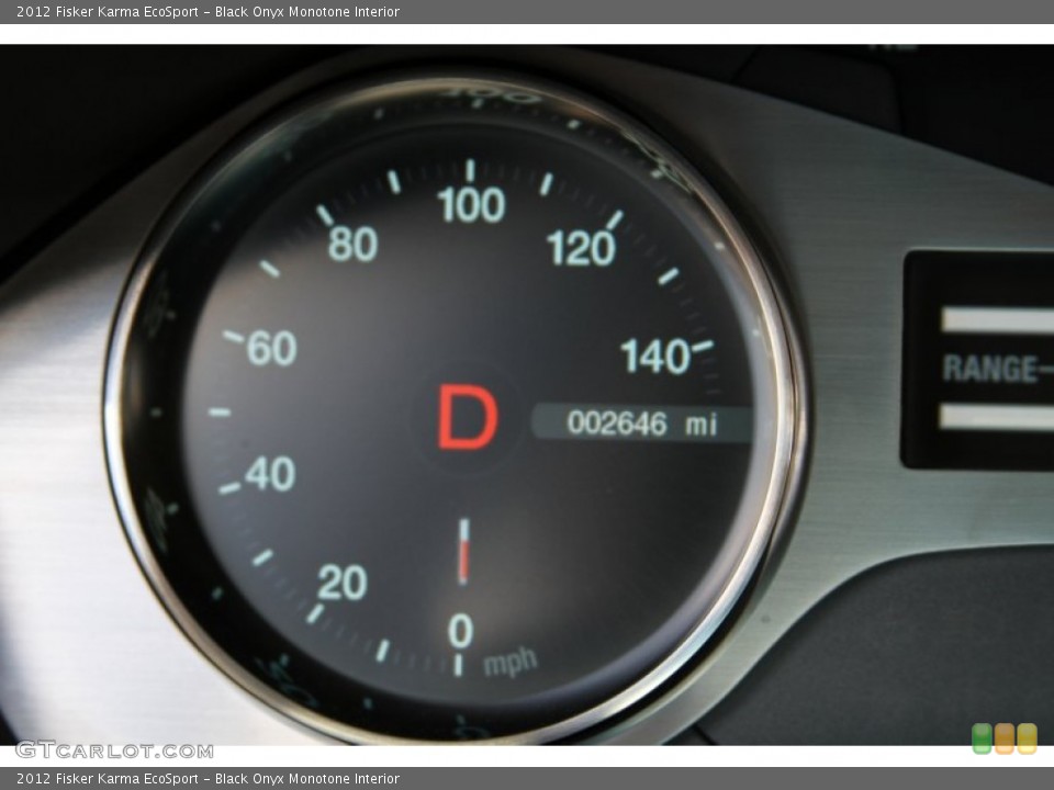 Black Onyx Monotone Interior Gauges for the 2012 Fisker Karma EcoSport #64870961