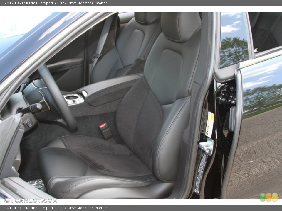 Black Onyx Monotone Interior Front Seat for the 2012 Fisker Karma EcoSport #64871177