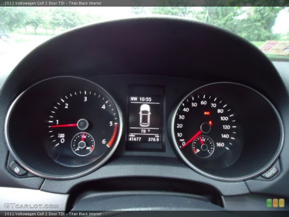 Titan Black Interior Gauges for the 2011 Volkswagen Golf 2 Door TDI #64871540