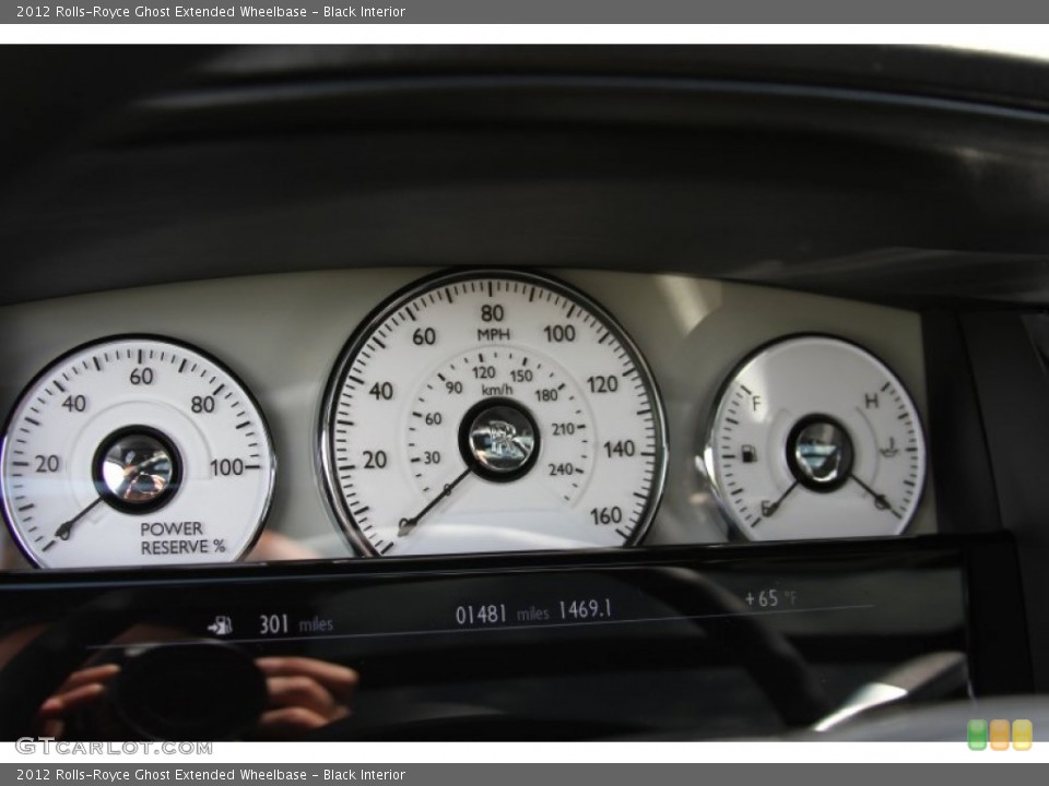 Black Interior Gauges for the 2012 Rolls-Royce Ghost Extended Wheelbase #64871750