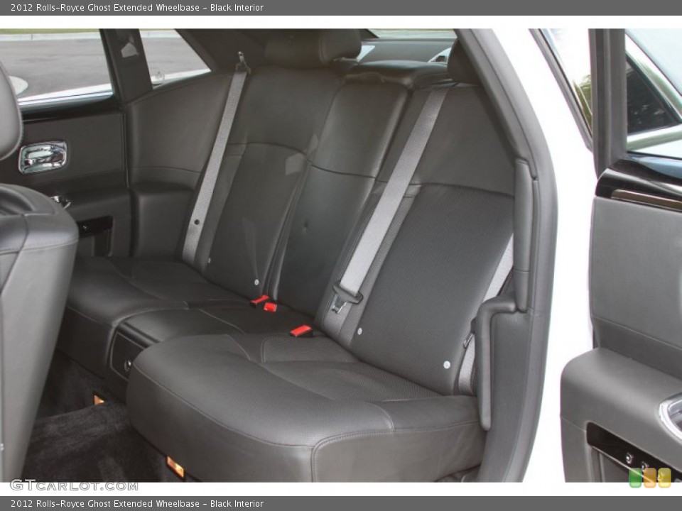 Black Interior Rear Seat for the 2012 Rolls-Royce Ghost Extended Wheelbase #64871861
