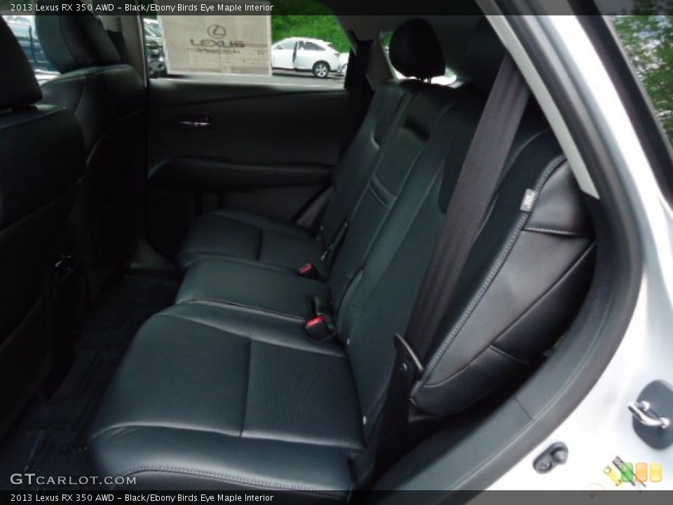 Black/Ebony Birds Eye Maple Interior Photo for the 2013 Lexus RX 350 AWD #64877233