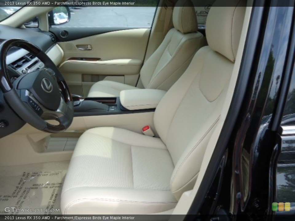 Parchment/Espresso Birds Eye Maple Interior Photo for the 2013 Lexus RX 350 AWD #64877545