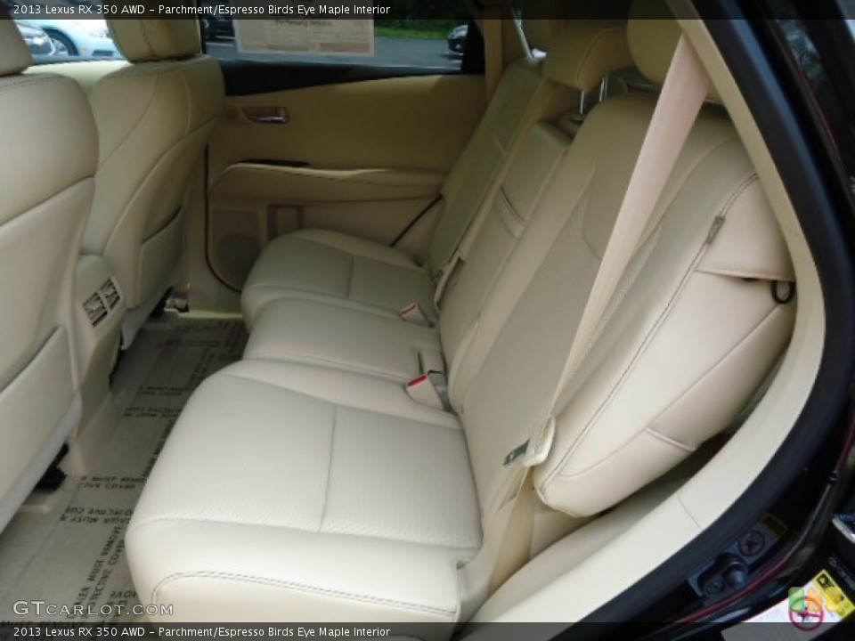 Parchment/Espresso Birds Eye Maple Interior Photo for the 2013 Lexus RX 350 AWD #64877554