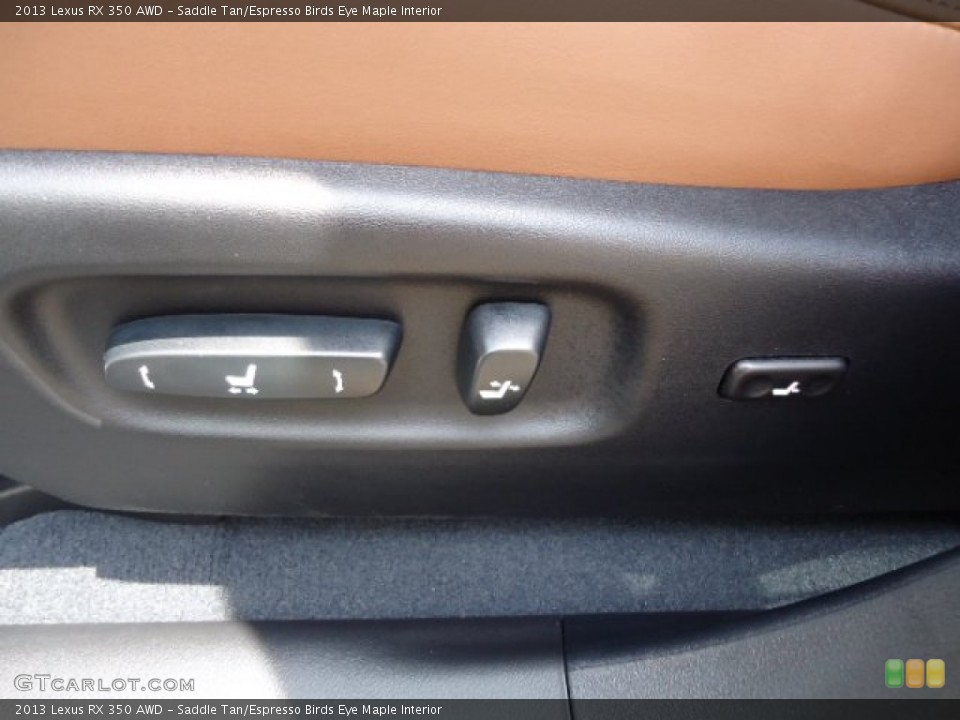 Saddle Tan/Espresso Birds Eye Maple Interior Controls for the 2013 Lexus RX 350 AWD #64878230