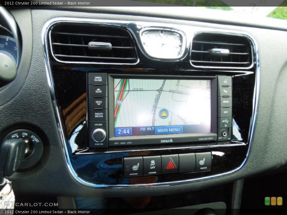Black Interior Navigation for the 2012 Chrysler 200 Limited Sedan #64882013