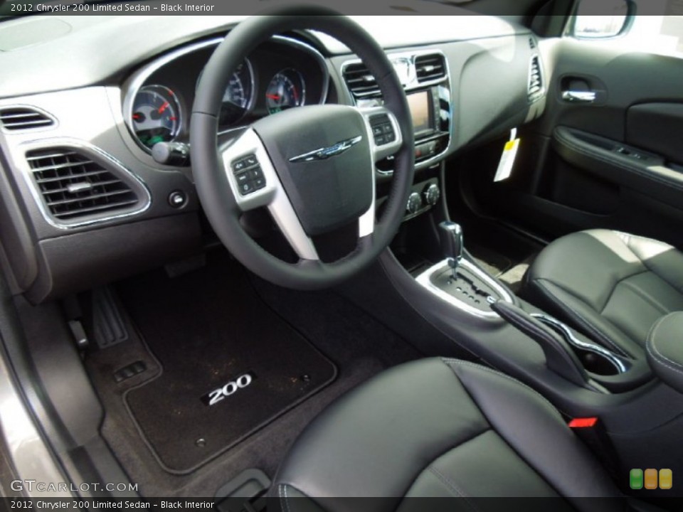 Black Interior Prime Interior for the 2012 Chrysler 200 Limited Sedan #64882139