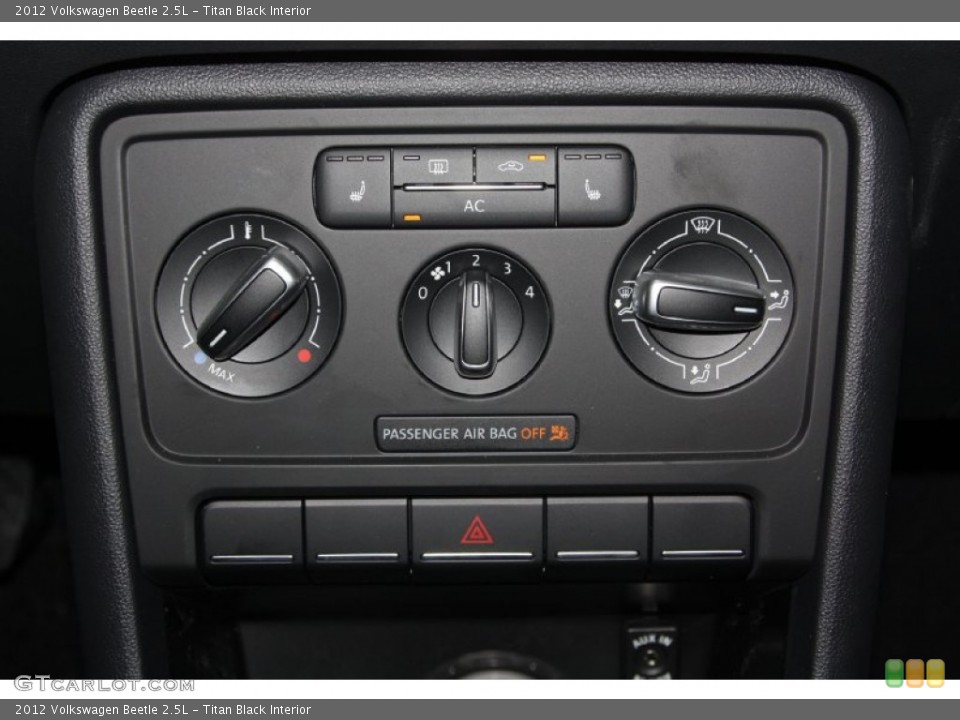 Titan Black Interior Controls for the 2012 Volkswagen Beetle 2.5L #64883072