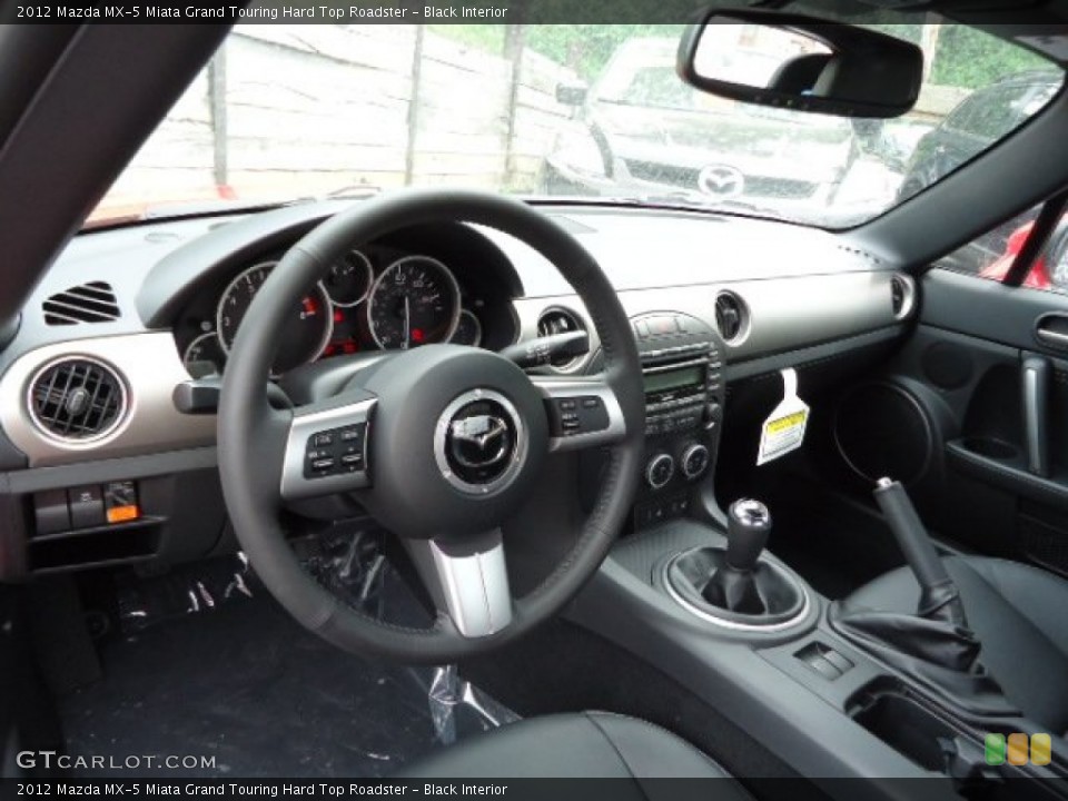 Black Interior Prime Interior for the 2012 Mazda MX-5 Miata Grand Touring Hard Top Roadster #64890605