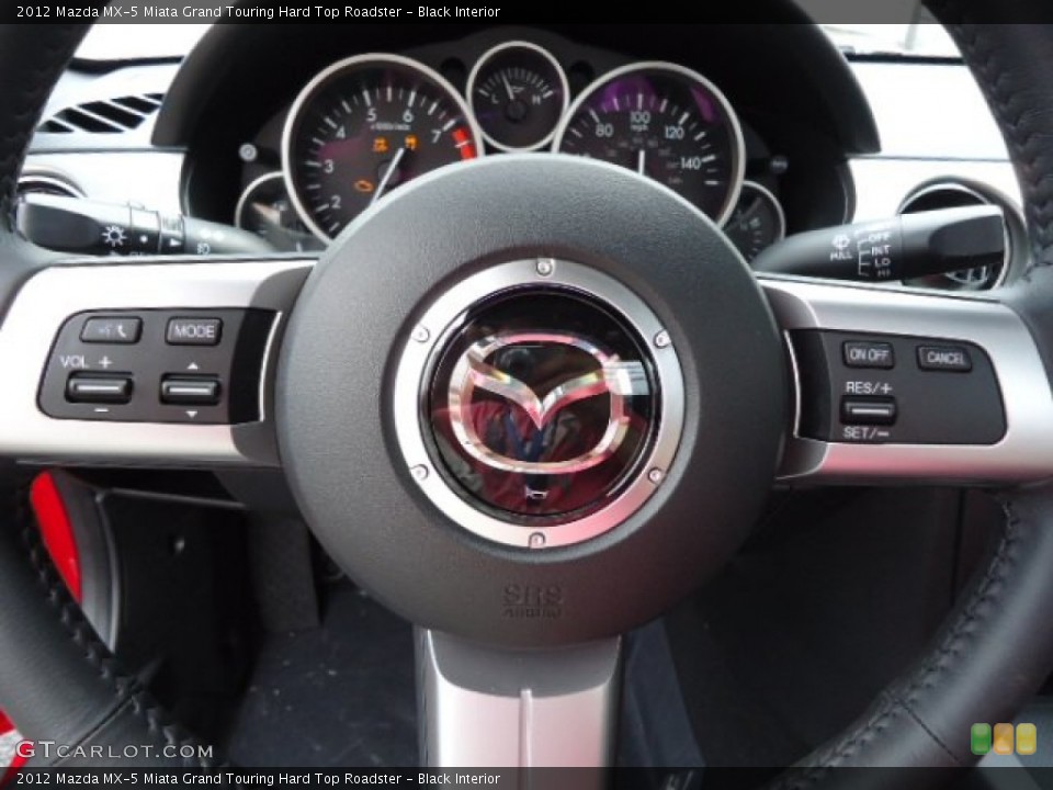 Black Interior Steering Wheel for the 2012 Mazda MX-5 Miata Grand Touring Hard Top Roadster #64890653