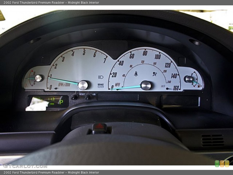 Midnight Black Interior Gauges for the 2002 Ford Thunderbird Premium Roadster #64893083
