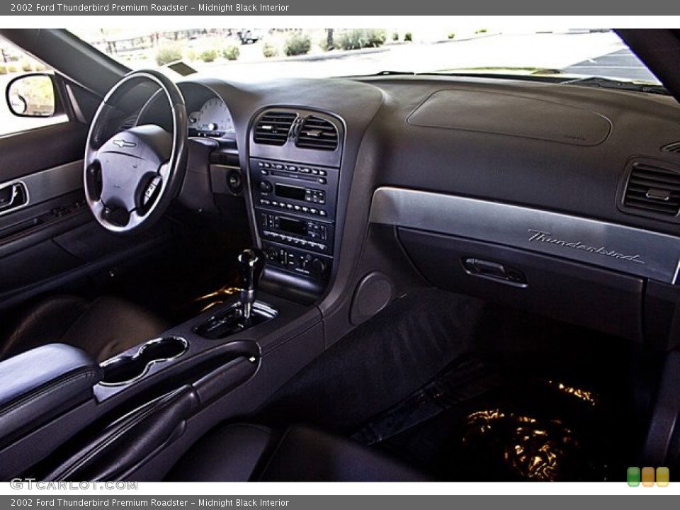 Midnight Black Interior Dashboard for the 2002 Ford Thunderbird Premium Roadster #64893110