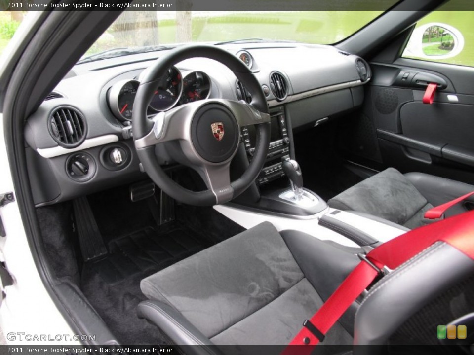 Black w/Alcantara 2011 Porsche Boxster Interiors