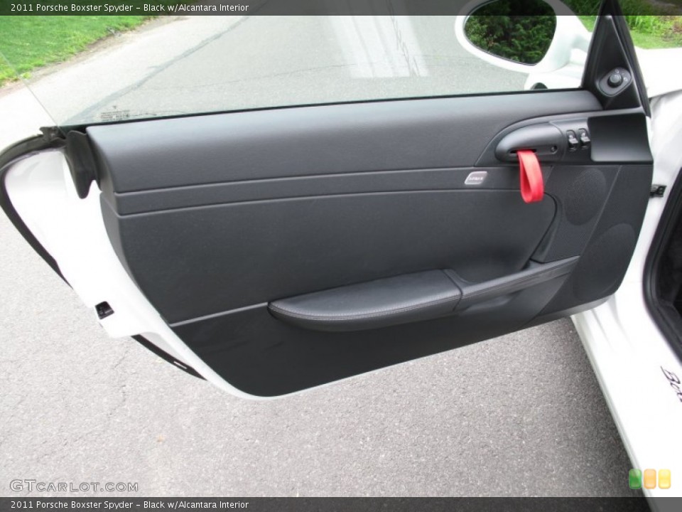 Black w/Alcantara Interior Door Panel for the 2011 Porsche Boxster Spyder #64898402