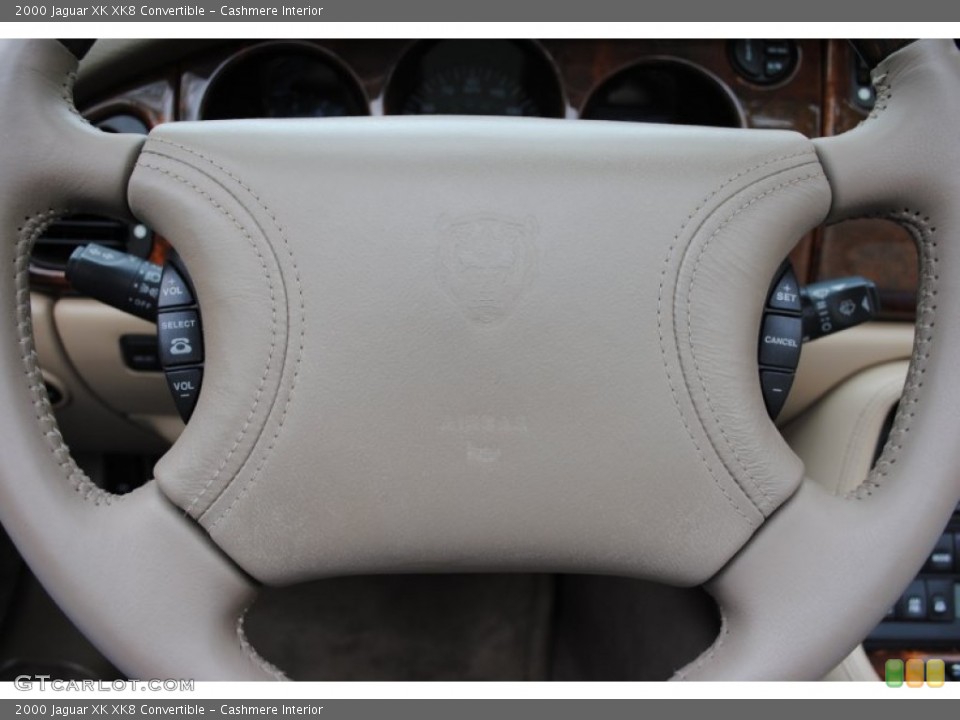 Cashmere Interior Steering Wheel for the 2000 Jaguar XK XK8 Convertible #64899783