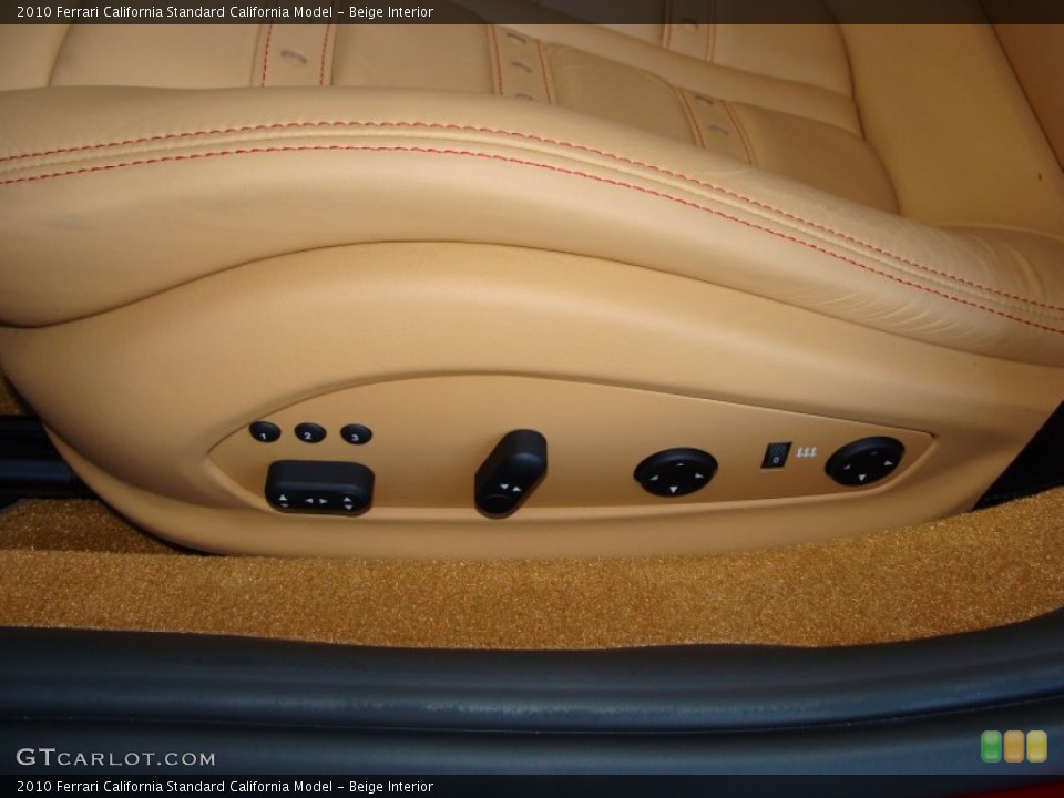 Beige Interior Controls for the 2010 Ferrari California  #64902580