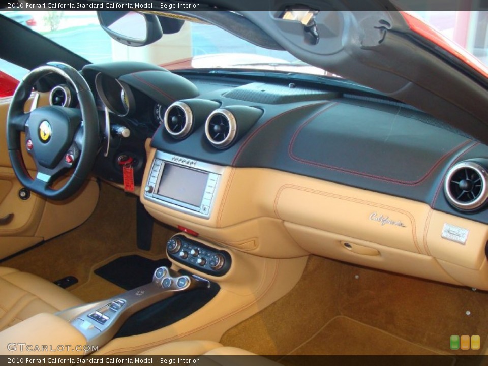 Beige Interior Dashboard for the 2010 Ferrari California  #64902623