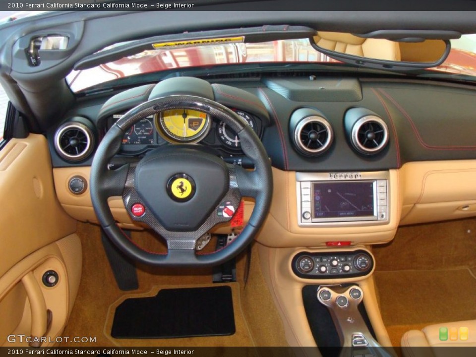 Beige Interior Dashboard for the 2010 Ferrari California  #64902643