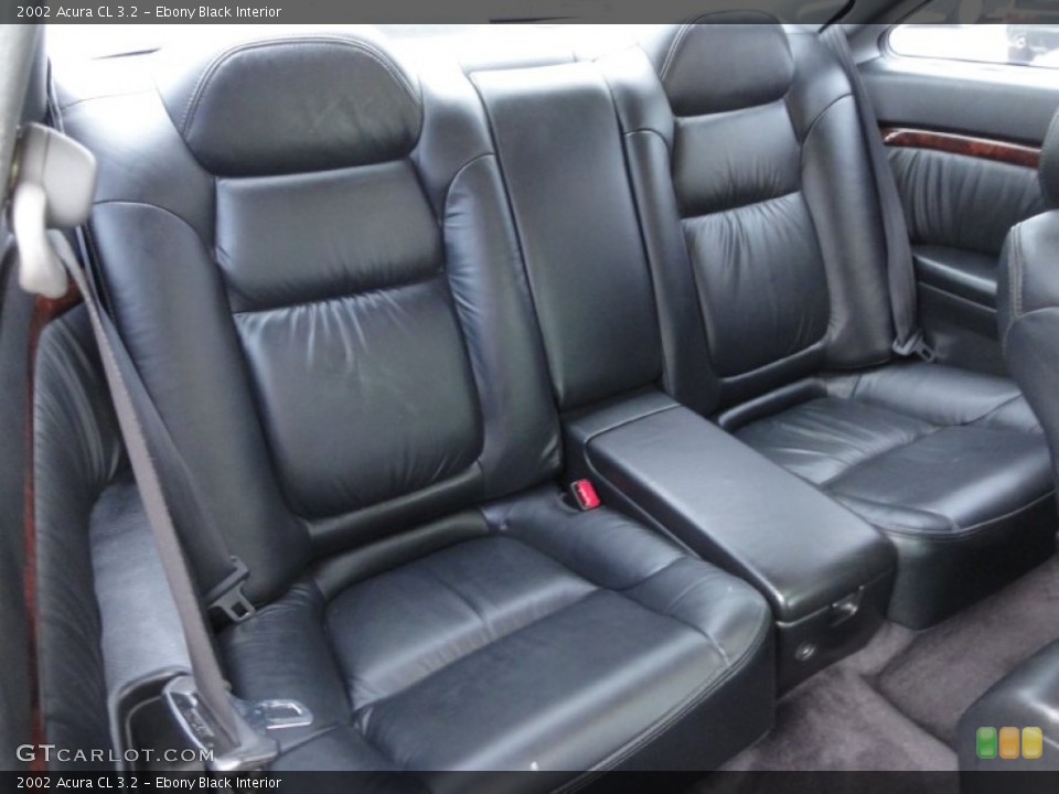 Ebony Black Interior Rear Seat for the 2002 Acura CL 3.2 #64905236