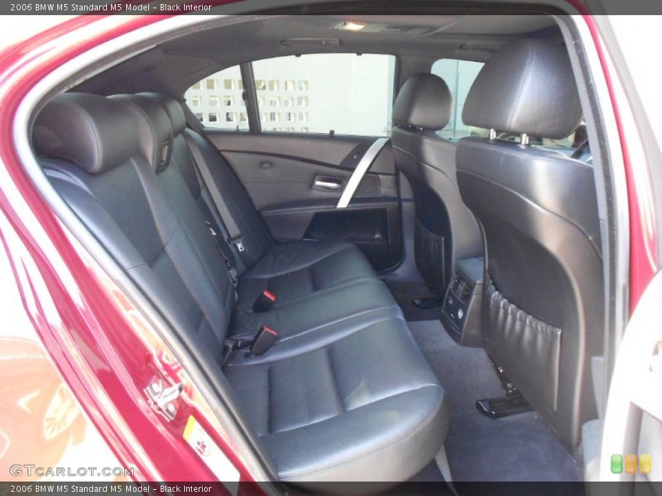 Black Interior Rear Seat for the 2006 BMW M5  #64905620