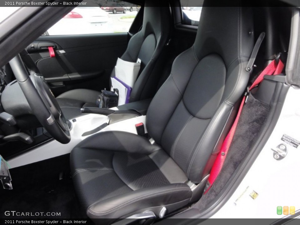 Black Interior Front Seat for the 2011 Porsche Boxster Spyder #64907933