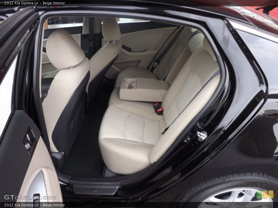 Beige Interior Rear Seat for the 2012 Kia Optima LX #64908959