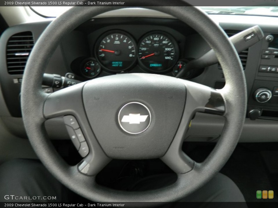 Dark Titanium Interior Steering Wheel for the 2009 Chevrolet Silverado 1500 LS Regular Cab #64911428