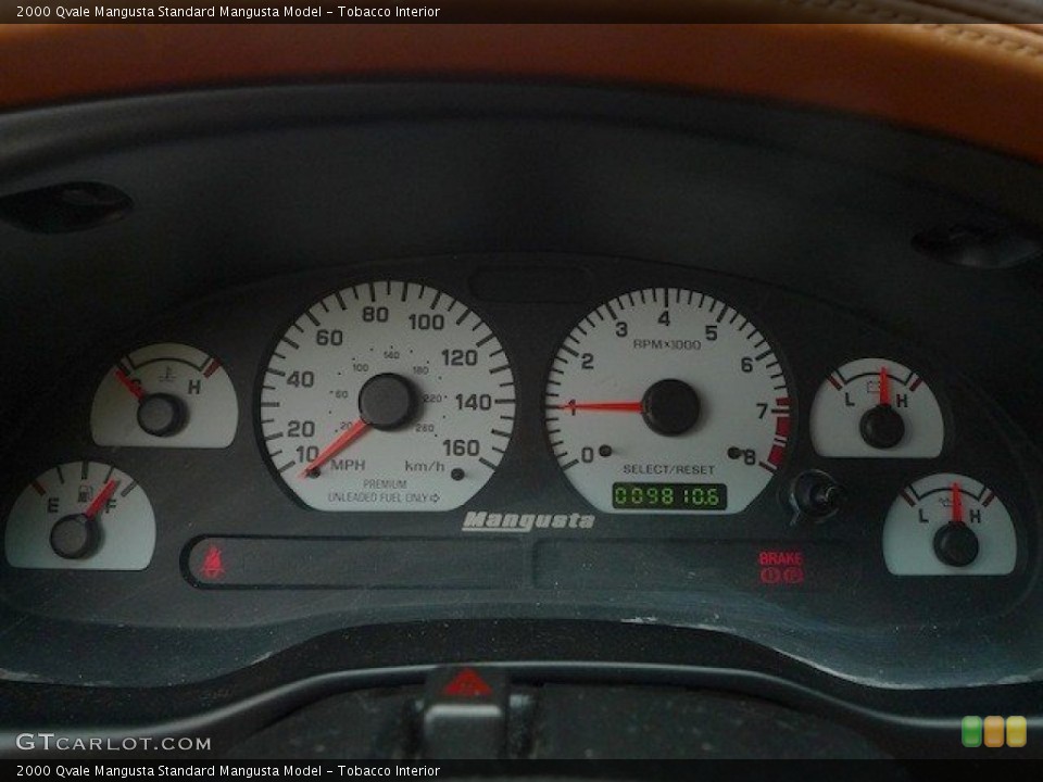 Tobacco Interior Gauges for the 2000 Qvale Mangusta  #64915560