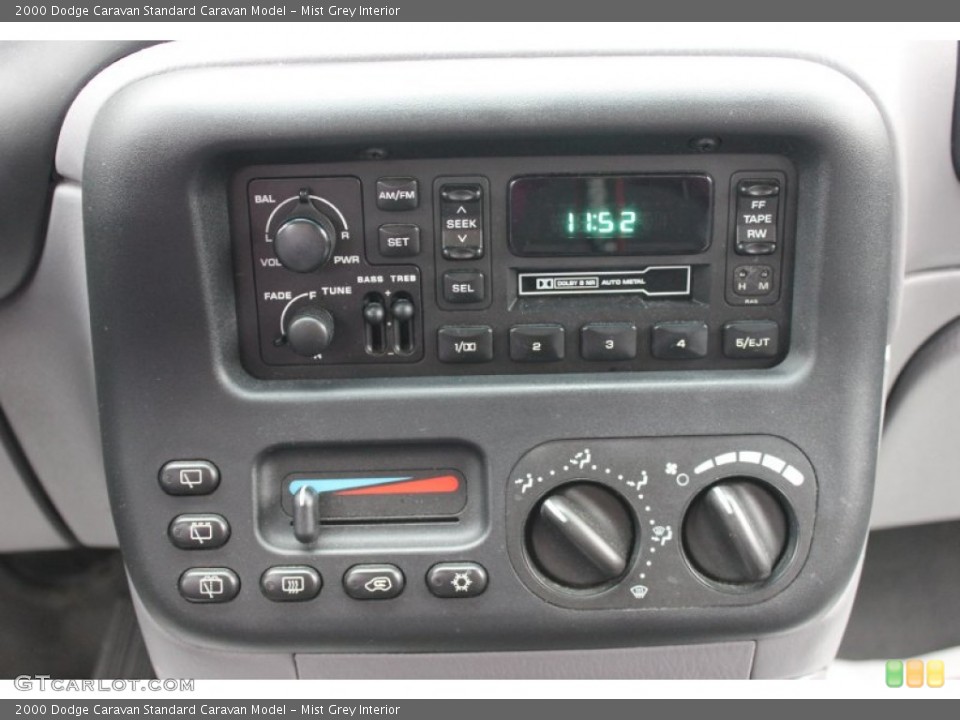 Mist Grey Interior Controls for the 2000 Dodge Caravan  #64916970